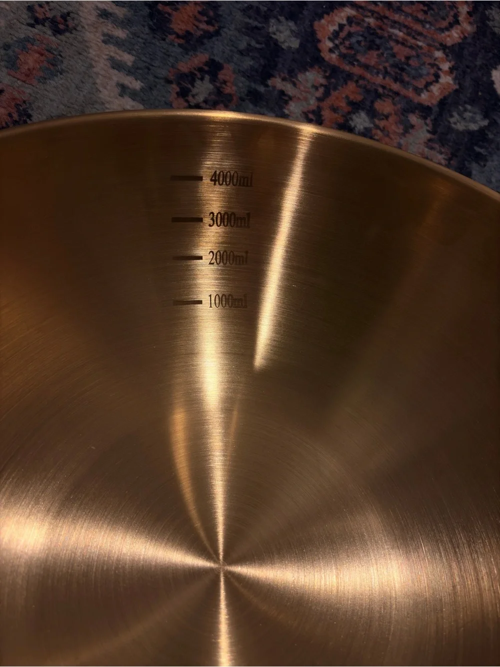Set of Two Gold-Tone Mixing Bowls